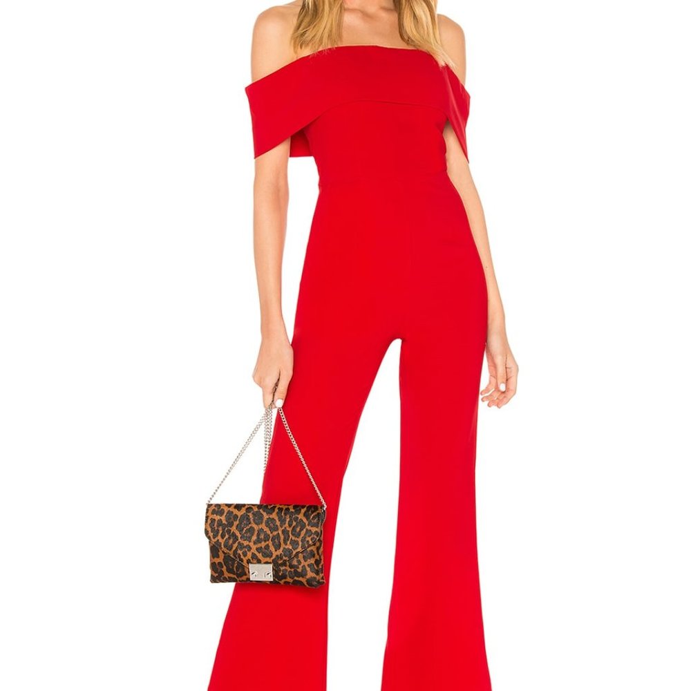Holiday Party Red Jumpsuit